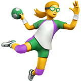 woman-playing-handball Emoji apple