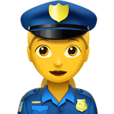 woman-police-officer Emoji apple