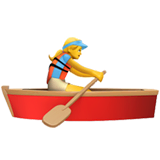 🚣‍♀️ Woman Rowing Boat Emoji on Apple macOS and iOS iPhones