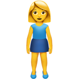 woman-standing Emoji apple