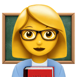 woman-teacher Emoji apple