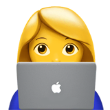 woman-technologist Emoji apple