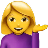 💁‍♀️ Woman Tipping Hand Emoji on Apple macOS and iOS iPhones