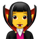 woman-vampire Emoji apple
