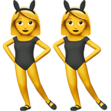 women-with-bunny-ears Emoji apple
