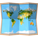 world-map Emoji apple