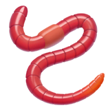 worm Emoji apple