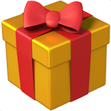 wrapped-gift Emoji apple