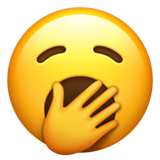 yawning-face Emoji apple