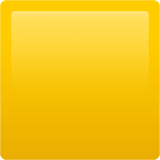 🟨 Желтый квадрат Эмодзи на Apple macOS и iOS iPhone