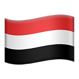 Bandera de Yemen en Apple macOS y iOS iPhones