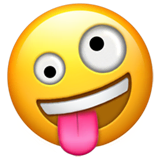 zany-face Emoji apple