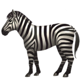 zebra Emoji apple
