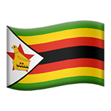🇿🇼 Flagge von Simbabwe Emoji auf Apple macOS und iOS iPhones