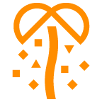 Bola de confetes on AU by KDDI