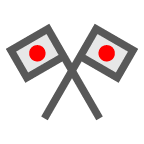 Перекрещенные флажки on AU by KDDI