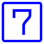 Клавиша с цифрой 7 on AU by KDDI