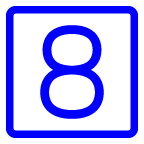 Клавиша с цифрой 8 on AU by KDDI