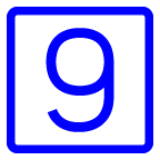 Клавиша с цифрой 9 on AU by KDDI