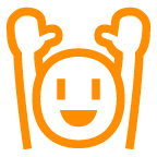 Руки, поднятые в знак торжества on AU by KDDI