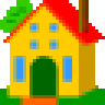 house-with-garden Emoji au-kddi
