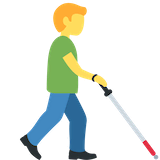 man-with-white-cane-facing-right Emoji discord
