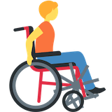 person-in-manual-wheelchair-facing-right Emoji discord