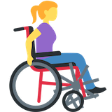 woman-in-manual-wheelchair-facing-right Emoji discord