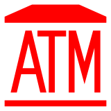 ATM Sign Emoji in Docomo