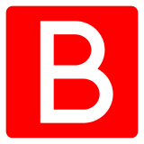 🅱️ B Button (Blood Type) Emoji in Docomo