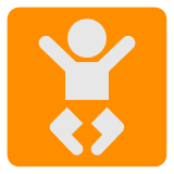 🚼 Simbolo con immagine di bambino Emoji su Docomo