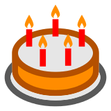 birthday-cake Emoji docomo