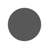 Círculo negro Emoji Docomo
