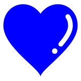 blue-heart Emoji docomo