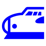 Скоростной поезд с закругленной носовой частью on Docomo