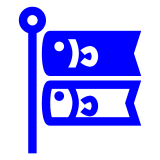 Bandera de carpa Emoji Docomo