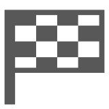 🏁 Chequered Flag Emoji in Docomo