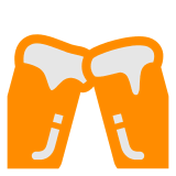 clinking-beer-mugs Emoji docomo