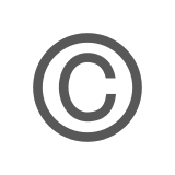 ©️ Simbolo del copyright Emoji su Docomo