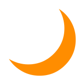 🌙 Crescent Moon Emoji in Docomo