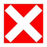 Cross Mark Button Emoji in Docomo