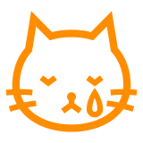 😿 Cara de gato llorando Emoji en Docomo