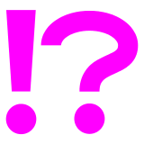 ⁉️ Exclamation Question Mark Emoji in Docomo