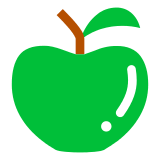 Mela verde Emoji Docomo