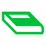 📗 Grünes Buch Emoji auf Docomo