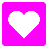 Pulsante a forma di cuore Emoji Docomo