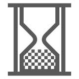 ⌛ Hourglass Done Emoji in Docomo