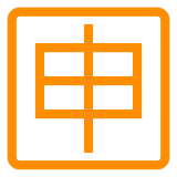 🈸 Японский иероглиф, означающий «заявление» Эмодзи в Docomo