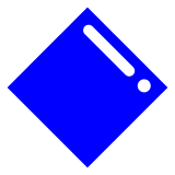 🔷 Large Blue Diamond Emoji in Docomo