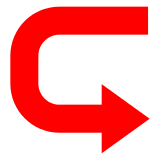 ↪️ Left Arrow Curving Right Emoji in Docomo